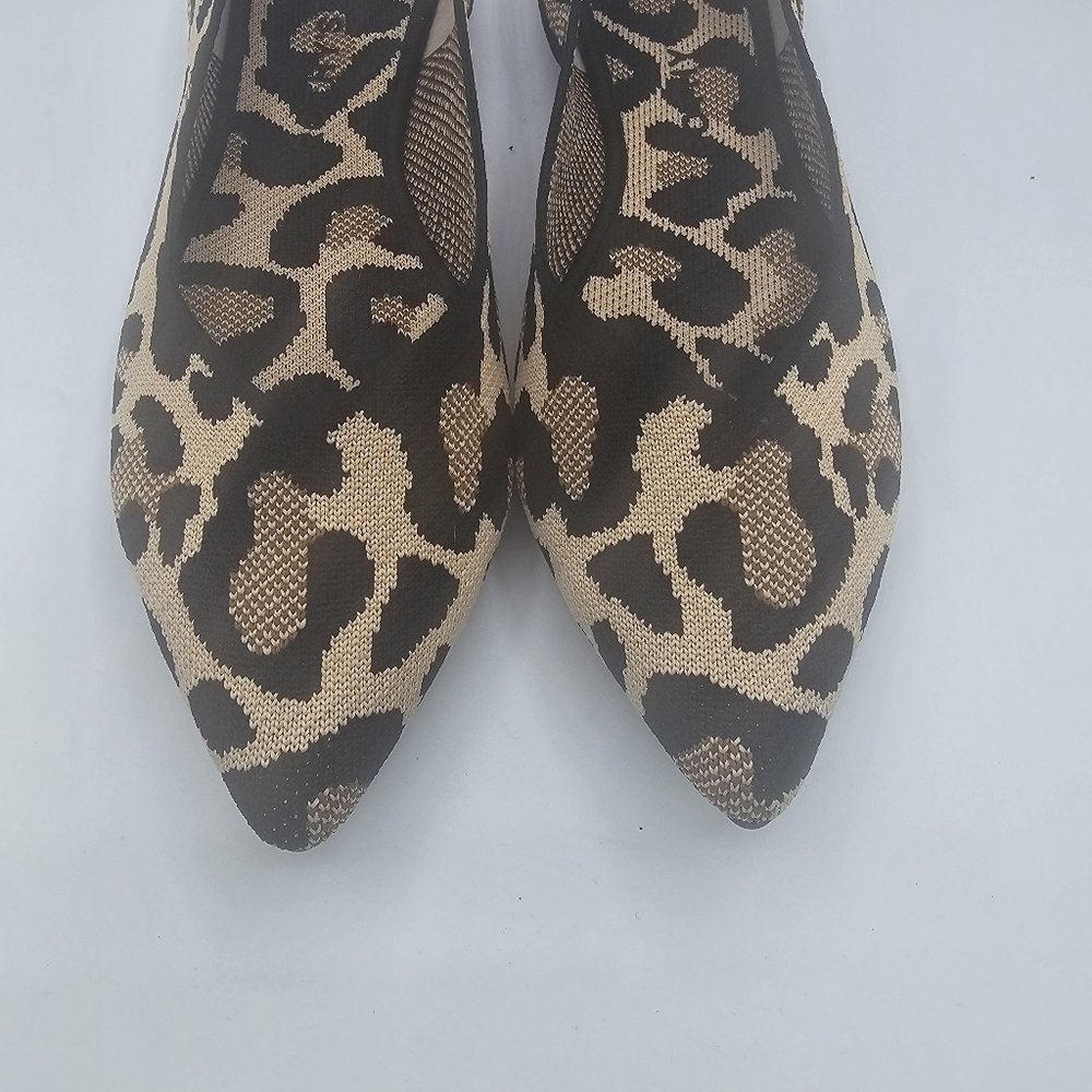 Rothy's Women's The Point Big Cat Flat in Leopard Size 11.5 - Picture 3 of 10